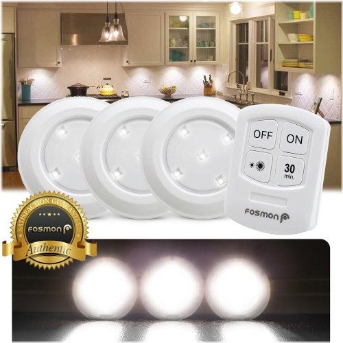 Radiance Glow: Wireless LED Puck Lights with Remote Control