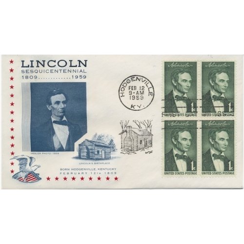 Abraham Lincoln 1st Lincoln Society of Philately Cachet