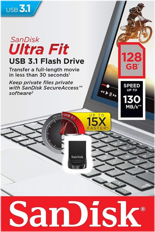 128GB Ultra Fit Nano USB Flash Drive