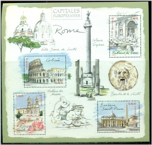 European Capitals Stamp Set