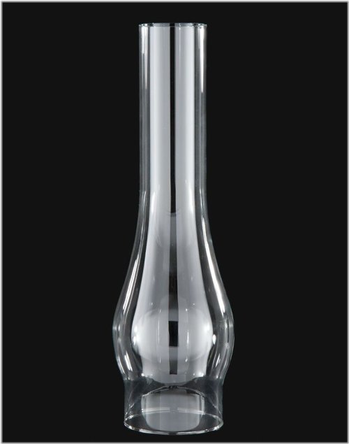 Clear Glass Chimney for Rayo & C.D. Lamp Burner