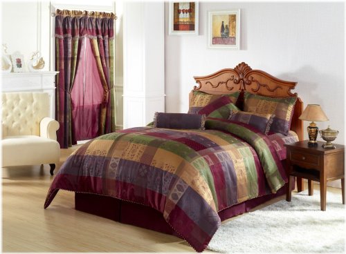 Floral Patchwork Comforter Set by Chezmoi Collection