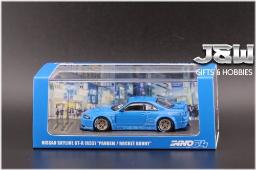 Skyline R33 Pandem Rocket Bunny Blue 1/64