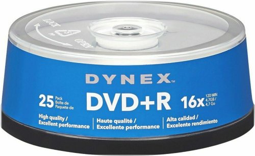 Dynex Digital Media Spindle - 25 Pack DVD+R Discs