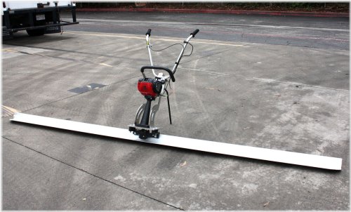 Precision Leveling System with Vibratory Screed and Aluminum Tamper Blade