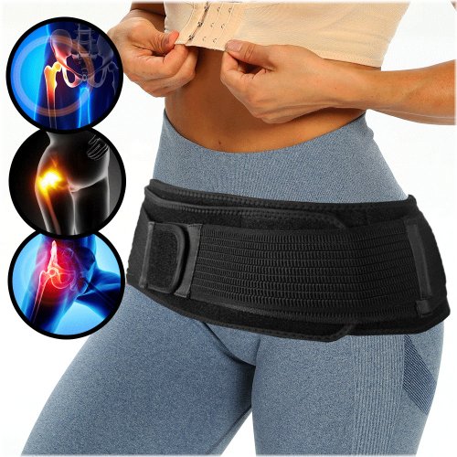 Lumbar Support Belt for SI Joint and Hip Alignment