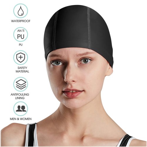 Aqua Shield Silicone Swim Cap