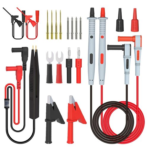 Meterk Electronic Test Leads Kit with Alligator Clips - 21 Piece Set