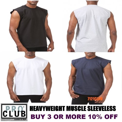 Muscle Tank Top - Big & Tall Heavyweight Sleeveless Tee