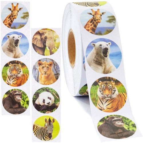 Zoo Adventure Sticker Roll - 1000 Count