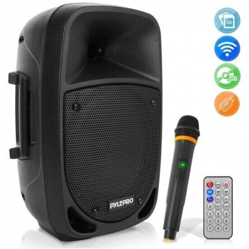 Rechargeable Bluetooth Sound System with Wireless Mic