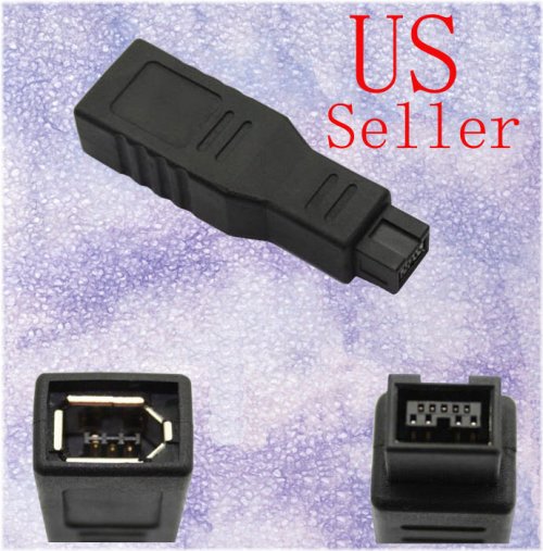 Black 800 to 400 Adapter - 9 to 6 Pin