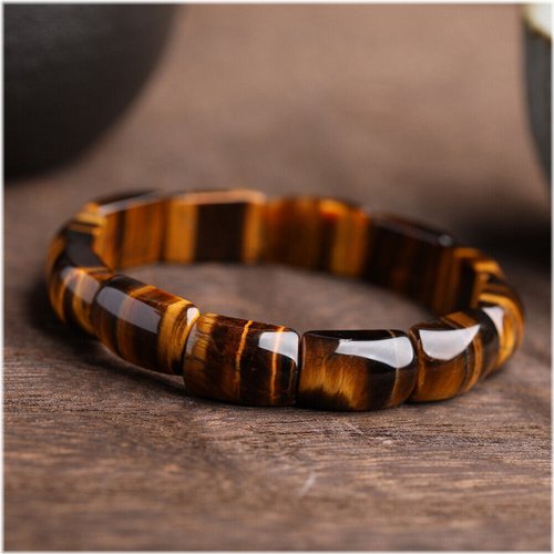 Tiger's Eye Stone Charm Bracelet