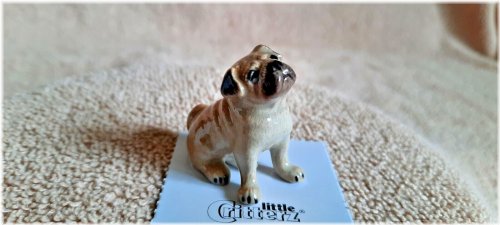 Button the Pug Figurine