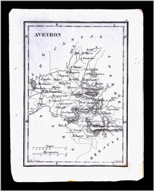 Perrot Tardieu Aveyron Villefranche St. Affrique Map