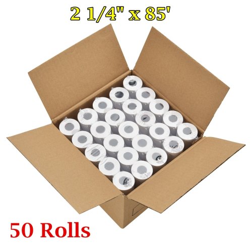 Premium Thermal Receipt Paper Rolls - Case of 50