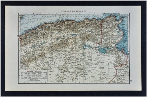 North African Antique Map Collection: 1896 Andrees