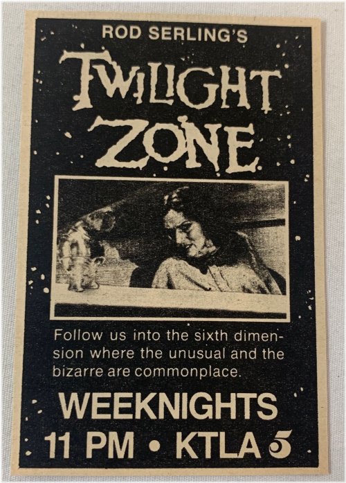 Twilight Zone: 1973 Vintage TV Ad Collection