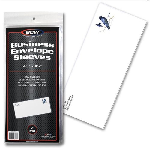 Ultra-Thin Envelope Protectors by BCW - PVC-Free and 2 Mil Thickness