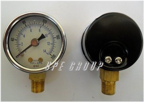 Precision Meter 1.5" with 0-200 PSI Range and 1/8" NPT Mounting