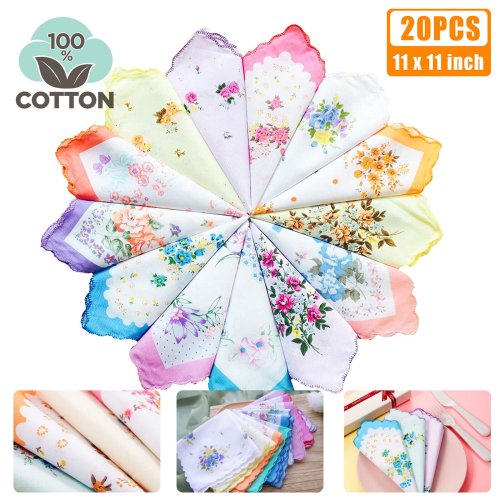 Floral Cotton Hankies Set