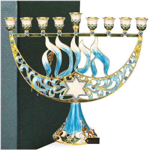 Enamel Star Menorah