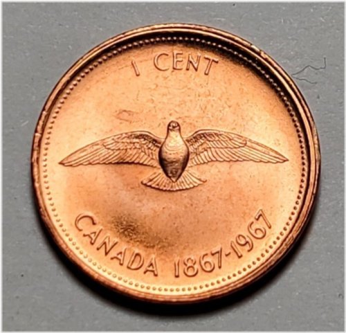 Canadian Rock Dove Centennial Penny
