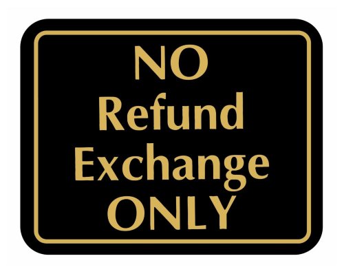 Exchange Only Policy Signage Collection