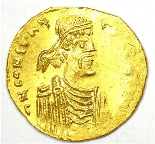Constans II Gold Semissis Coin (641-666 AD)