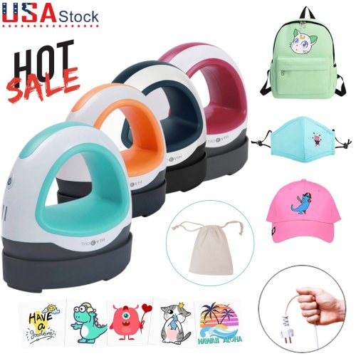 Mini Heat Press Machine for HTV Vinyl Projects Small Iron On Heat Transfer DIY+