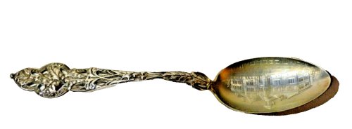 Alvin Poinsettia Monticello ND High School Sterling Silver Coffee Tea Spoon