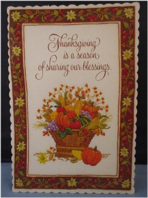 Harvest Blessings Diecut Decoration