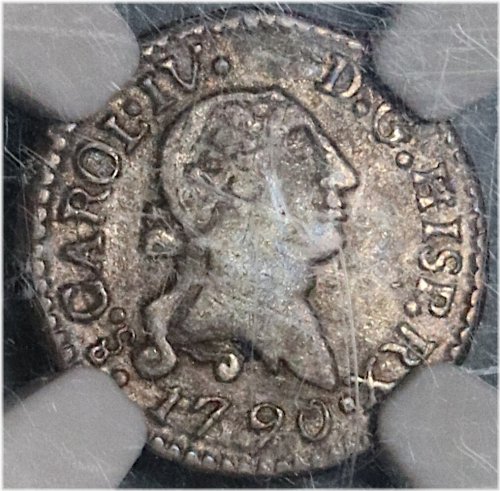 Charles IV Colonial Silver Coin from Chile (1790)