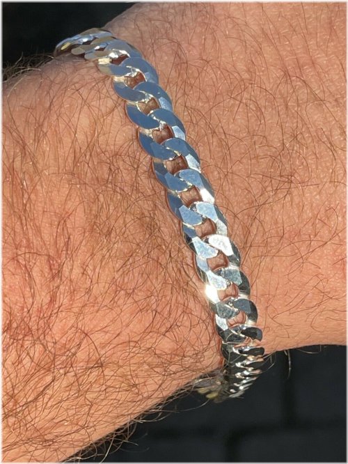 Sterling Silver Miami Cuban Bracelet for Men