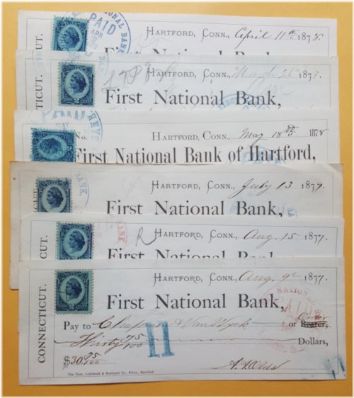 Historical Hartford Bank Checks
