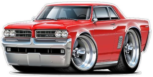 Retro Muscle Car Wall Graphic