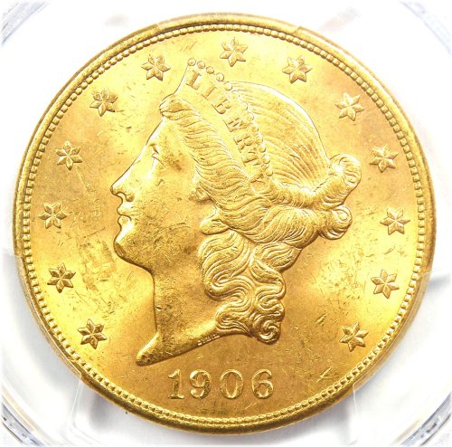 1906-S Liberty Gold Double Eagle - PCGS MS63