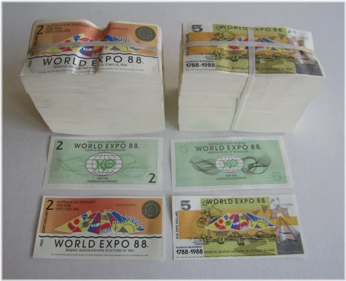 Australian World Expo Banknote Lot