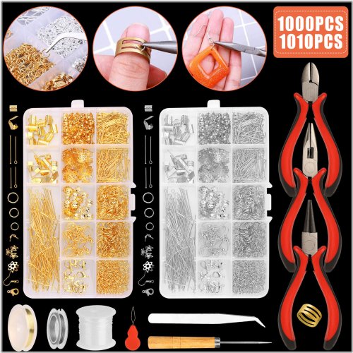 Craftsman's Treasure: A Complete Set of 1010 Jewelry Making Supplies