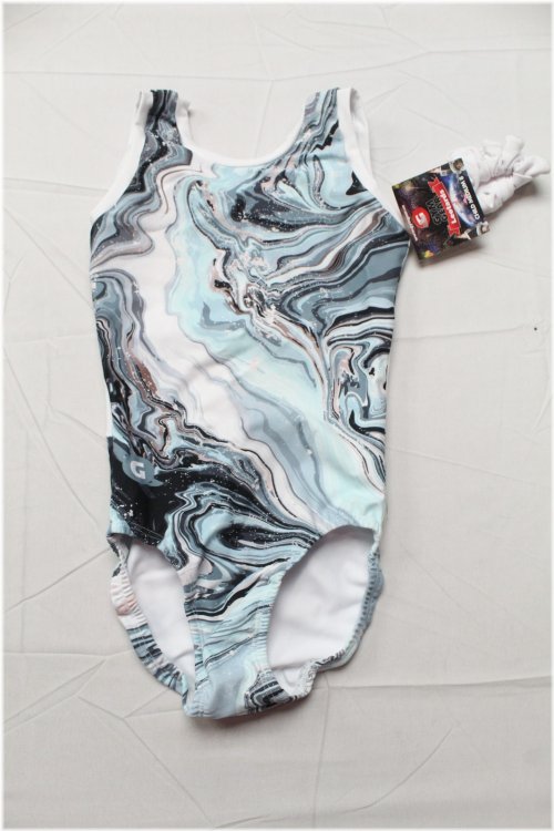 Marble Sky Open Back Leotard