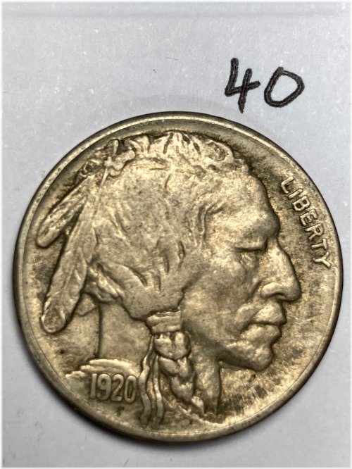 Vintage Bison Coin, 1920-S, Very Fine Condition