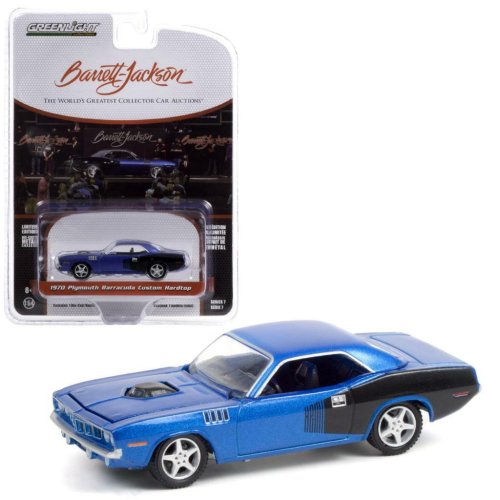 Blue Barracuda Custom Hardtop Diecast Car