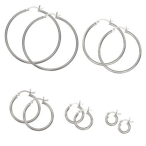 Classic Sterling Silver Hoop Earrings