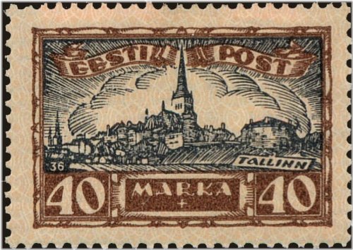 Tallinn Treasures: Vintage Estonian Stamp (1927)