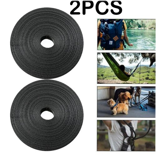 Black Nylon Heavy Duty Webbing Strap