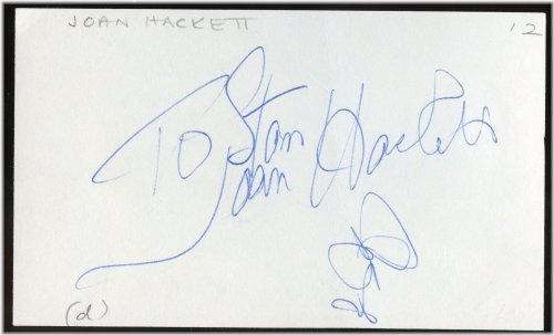 Vintage Joan Hackett Autograph