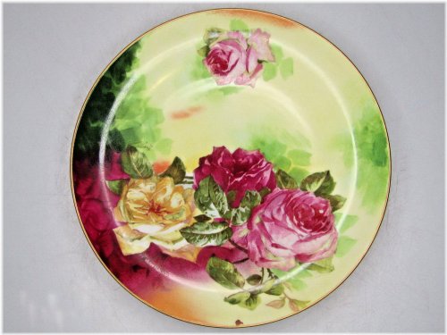 Rose Coronet Handpainted Plate