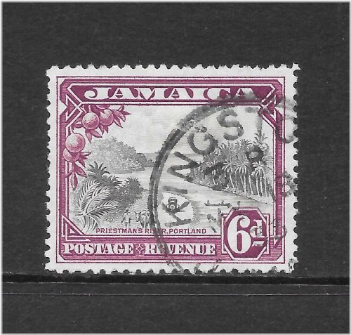 Jamaica Scarlet Gray Stamp