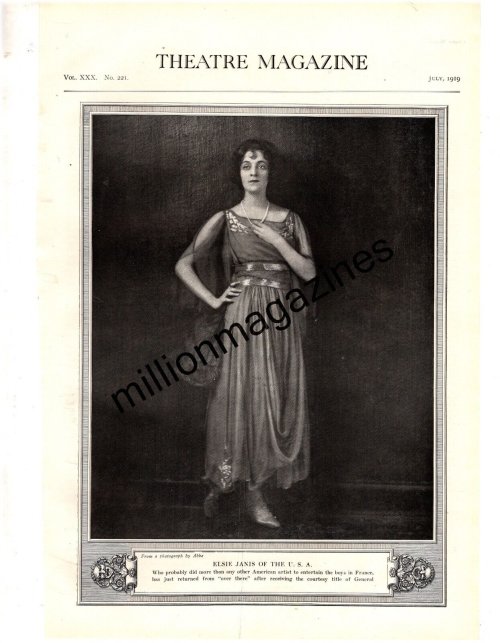 Theater Time Capsule: 1919 Elsie Janis Returns