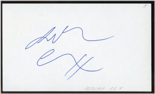 Joshua Cox Exclusive Signature Collectible
